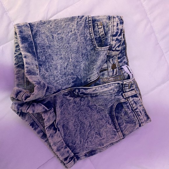 AMERICAN APPAREL HIGH RISE JEAN SHORTS SIZE 26 - Picture 1 of 3